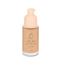 Colors Queen Excellence Flawless Foundation Oil Free Foundation for Complete Coverage Prevents Dark Circles, Dull Complexion and Redness comes with Primer + Base Long Lasting Foundation for Women (Warm Beige)-thumb2