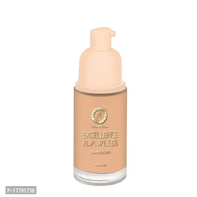 Colors Queen Excellence Flawless Foundation Oil Free Foundation for Complete Coverage Prevents Dark Circles, Dull Complexion and Redness comes with Primer + Base Long Lasting Foundation for Women (Warm Beige)-thumb3