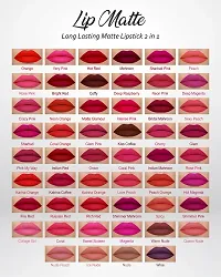 Colors Queen Lip Matte 2in1 Lipstick (Peach, 8.00g)-thumb3