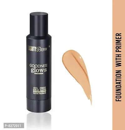 Beauty Berry Goodness Glows Foundation Oil free Real Base Water Proof With Base Primer (Beige)-thumb2