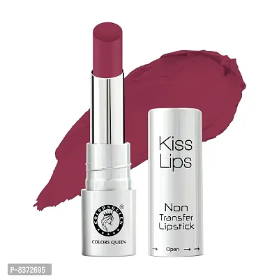 Colors Queen Kiss Lips Non Transfer Lipstick (Cherry Berry)