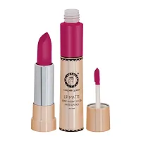 Colors Queen 2 in 1 Matte Lipstick Lip Matte Long Lasting Gloss, Waterproof, Non Transferable Coral Pink (8 Gram)-thumb2