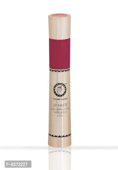 Colors Queen 2 in 1 Long Lasting Matte Lipstick (Onion) With Soft Kajal-thumb4