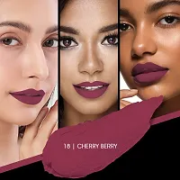 Colors Queen Kiss Lips Non Transfer Lipstick (Cherry Berry)-thumb3