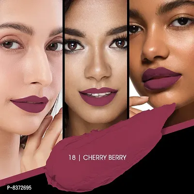 Colors Queen Kiss Lips Non Transfer Lipstick (Cherry Berry)-thumb4