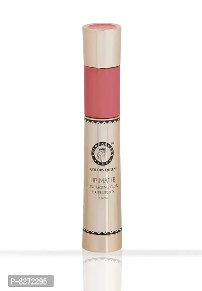 COLORS QUEEN 2 In 1 10 ml Matte Lip Gloss and Lipstick Love (Peach, 2.5 gm)-thumb2