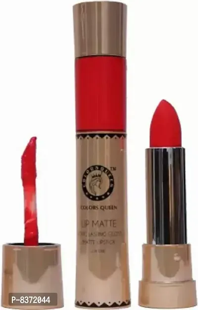 COLORS QUEEN 2in1 lipstik (hot red, 1 ml)