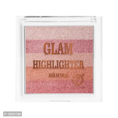 Classic Glam Highlighter For Face Makeup | Highlighter Makeup | Multi-Color Highlighter Palette - (05)12G-thumb3