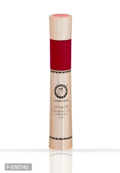 2-In-1 Long Lasting Matte Lipstick (Bright Red)-thumb3