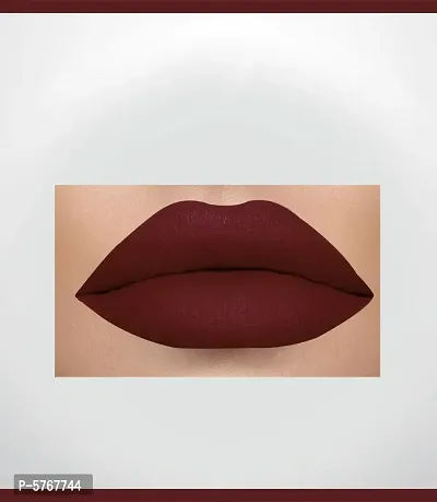 2-In-1 Long Lasting Matte Lipstick (Coffee)-thumb2