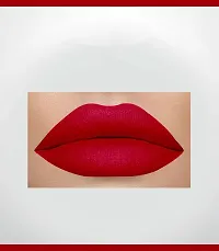 2-In-1 Long Lasting Matte Lipstick (Hot Red)-thumb1