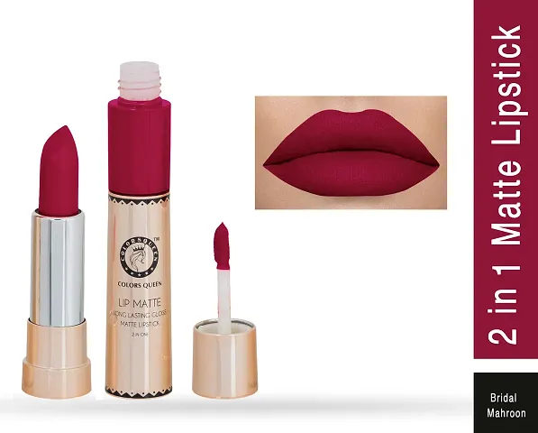 Trendy Long Lasting Matte 2 in 1 Matte Lipstick