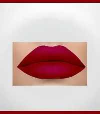 2-In-1 Long Lasting Matte Lipstick (Bright Red)-thumb1