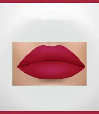 2-In-1 Long Lasting Matte Lipstick (Deep Raspberry)-thumb1