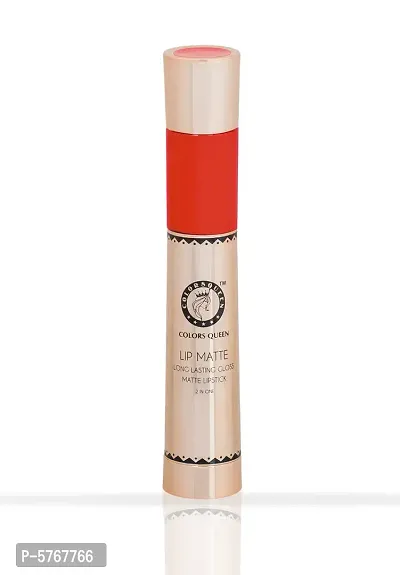 2-In-1 Long Lasting Matte Lipstick (Karina Orange)-thumb3