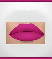 2-In-1 Long Lasting Matte Lipstick (Hot Magenta)-thumb1