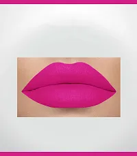 2-In-1 Long Lasting Matte Lipstick (Magenta)-thumb1