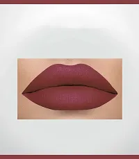 2-In-1 Long Lasting Matte Lipstick (Warm Nude)-thumb1