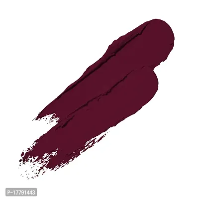 Colors Queen Beauty Lips Velvet Finish Matte Lipstick Highly Pigmented with Smooth Application Long Lasting Lipstick Waterproof Smudge Proof Lipstick for Women (Maroon)-thumb2