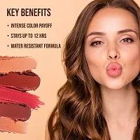 Colors Queen Rich Matte Lipstick (Karina Peach, 3.8g)-thumb4