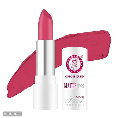 Colors Queen Rich Matte Lipstick (Neon Pink, 3.8g)