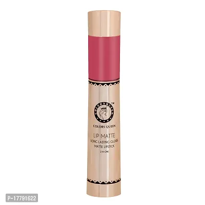 Colors Queen 2 in 1 Matte Lipstick Lip Matte Long Lasting Gloss, Waterproof, Non Transferable Sexy Peach (8 Gram)-thumb4