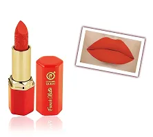 Colors Queen French Matte Lipstick (Orange) With Soft Kajal-thumb1