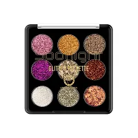 Classic Glitter Eyeshadow Palette, 9 Glitter Eyeshades| Shimmery Finish, Blendable Eyeshadow, Finely Pressed and Pigmented Glitter Shades (15 Gram)-thumb3