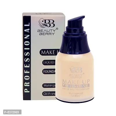 Beauty Berry || Professional || Make up || Liquid Base || OIL Free Water Proof || Ivory ||-thumb3