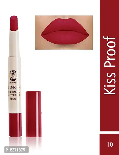 Colors Queen Non Transfer Matte Lipstick (Indian Red) With lip Pencil-thumb2