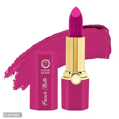 Colors Queen Non transfer French Matte Waterproof Matte Lipsticks (Glam Pink)