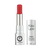 Colors Queen Kiss Lips Matte Lipstick Smudge Proof and Non Transfer Creamy Matte Long Stay Lipstick for Women (On Fire Red)-thumb2