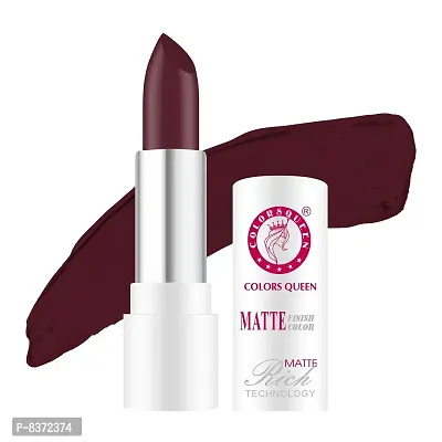 Colors Queen Rich Matte Lipstick (Royal Maroon, 3.8g)