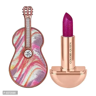 Colors Queen Rock Star Violin Matte Lipstick { Fuchsia}-thumb4