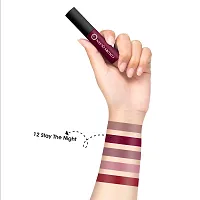 Colors Queen Mellow Matte Lip Cream, Long Wear Liquid Matte Lipstick, Velvety Soft Finish, Weightless Formula, Long Lasting Lipstick, Matte Liquid Lipstick for Women (12 - Stay the Night)-thumb2