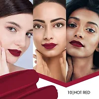 Colors Queen (NEW) Colors Stay Non Transfer Matte Lipstick (Hot Red)-thumb4