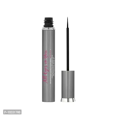 Classic Waterproof All Eyes On You Black Eyeliner | Liquid Eyeliner With One Stroke Application, Smudge Proof, Long Stay (7 Ml)-thumb0