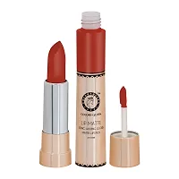 Colors Queen 2 in 1 Matte Lipstick Lip Matte Long Lasting Gloss, Waterproof, Non Transferable Orange (8 Gram)-thumb2