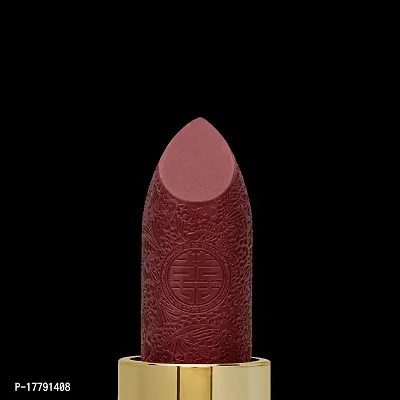 Colors Queen French Matte Waterproof Lipstick Enriched with Moisture, Single Stroke Application Non Sticky and Non Drying Creamy Matte Lipstick for Women (Nude, 3 Gram)-thumb5