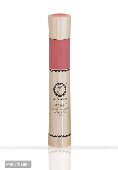 Colors Queen 2 in 1 Long Lasting Matte Lipstick (Queen Nude) With Soft Kajal-thumb4