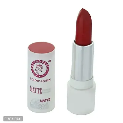 COLORS QUEEN Waterproof Non Transferable Rich Matt Lipstick for Women and Girls (Lady Red) (01)