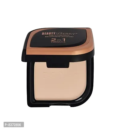 Beauty Berry Oil Control BB Double Powder 2 IN 1 Formula Compact Powder (Beige)