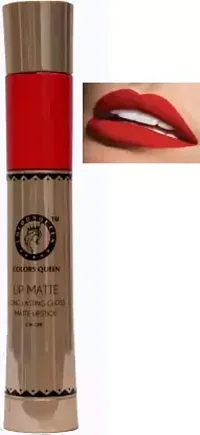 COLORS QUEEN Lip Matte 2in1 Long Lasting Gloss  Matte Lipstick (Red Lable, 13 ml)-thumb2