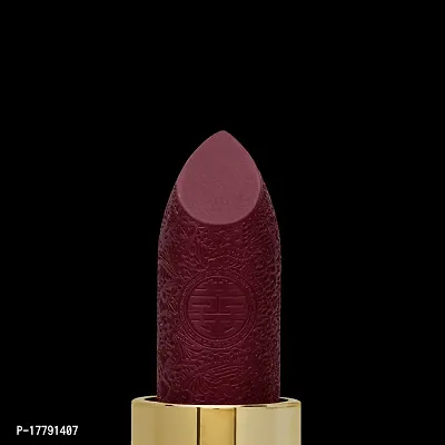 Colors Queen French Matte Waterproof Lipstick Enriched with Moisture, Single Stroke Application Non Sticky and Non Drying Creamy Matte Lipstick for Women (Maroon, 3 Gram)-thumb5