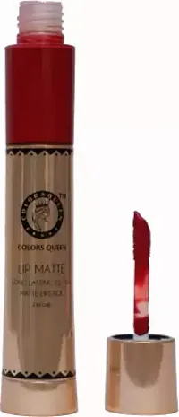 COLORS QUEEN Lip Matte 2in1 Long Lasting Gloss  Matte Lipstick (Karina maroon, 13 ml)-thumb2