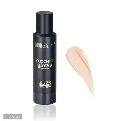 Beauty Berry Goodness Glows Foundation Oil free Real Base Water Proof With Base Primer (Ivory))