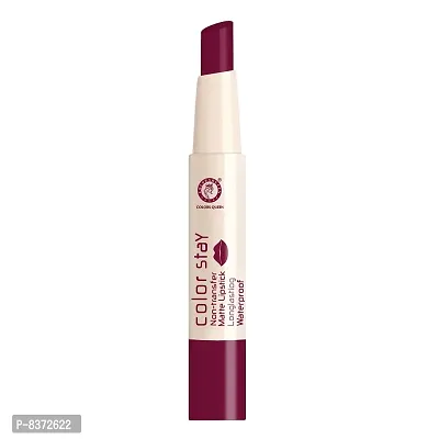 Colors Queen (NEW) Colors Stay Non Transfer Matte Lipstick (Bridal Maroon)-thumb3