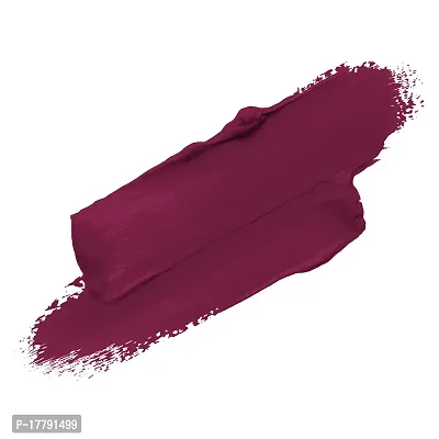 Colors Queen Kiss Lips Matte Lipstick Smudge Proof and Non Transfer Creamy Matte Long Stay Lipstick for Women (Virgin Maroon)-thumb2