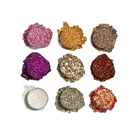 Classic Glitter Eyeshadow Palette, 9 Glitter Eyeshades| Shimmery Finish, Blendable Eyeshadow, Finely Pressed and Pigmented Glitter Shades (15 Gram)-thumb1