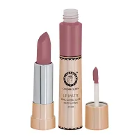 Colors Queen 2 in 1 Matte Lipstick Lip Matte Long Lasting Gloss, Waterproof, Non Transferable Nude Peach (8 Gram)-thumb2